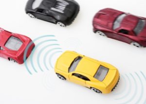 車の自動ブレーキイメージ図