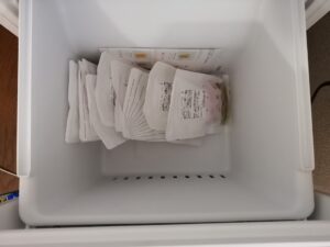 スムーズスムージーを冷凍庫に収納